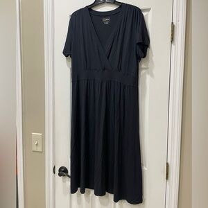 L.L. Bean Women's Summer Knit Dress size XL Black